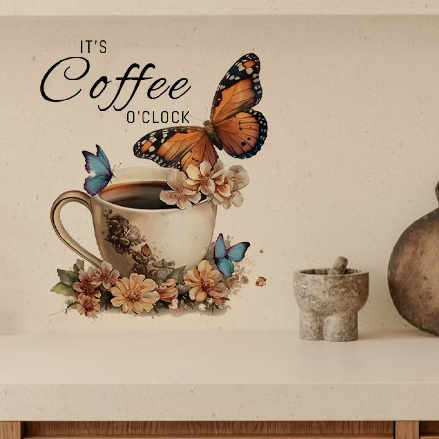 Pvc Panel Background - Креативные наклейки из ПВХ IT's Coffee
